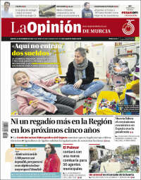 Portada de La Opinión de Murcia (España)