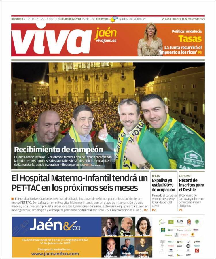 Portada de Viva Jaén (España)