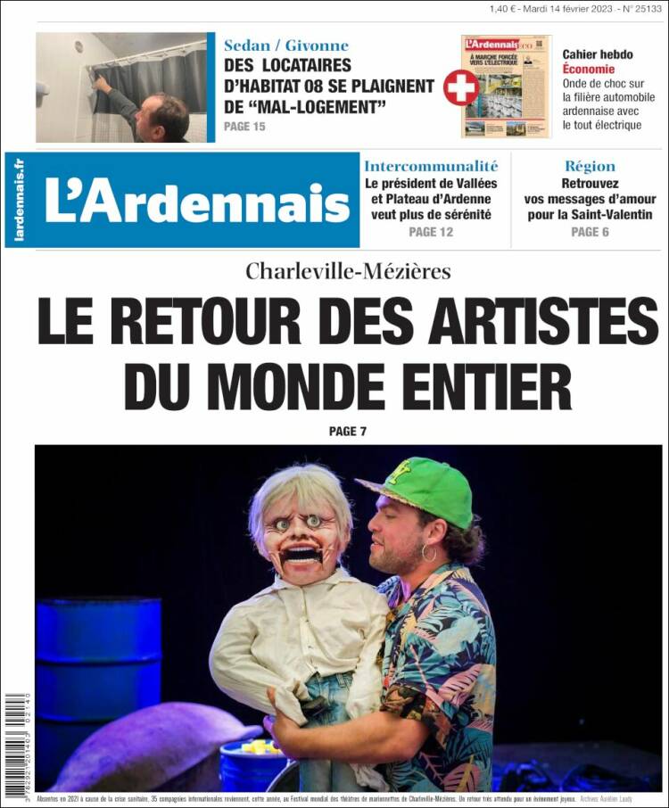 Portada de L'Ardenais (Francia)