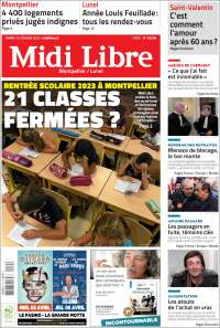 Portada de Midi Libre (Francia)