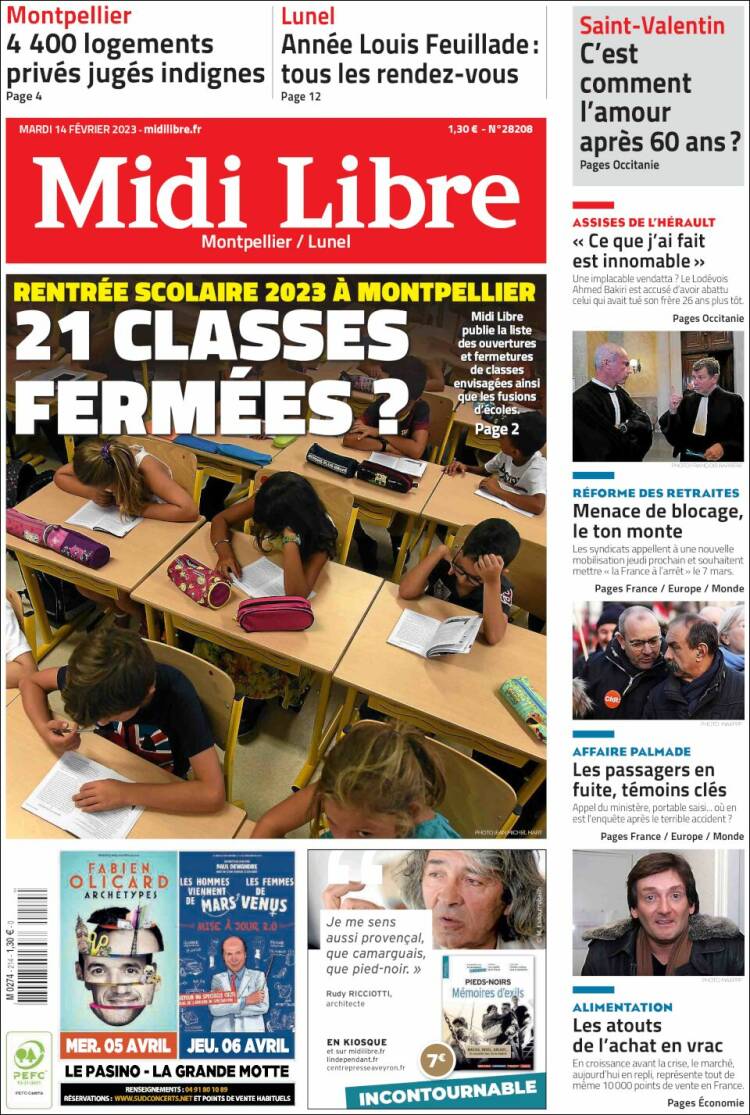 Portada de Midi Libre (France)