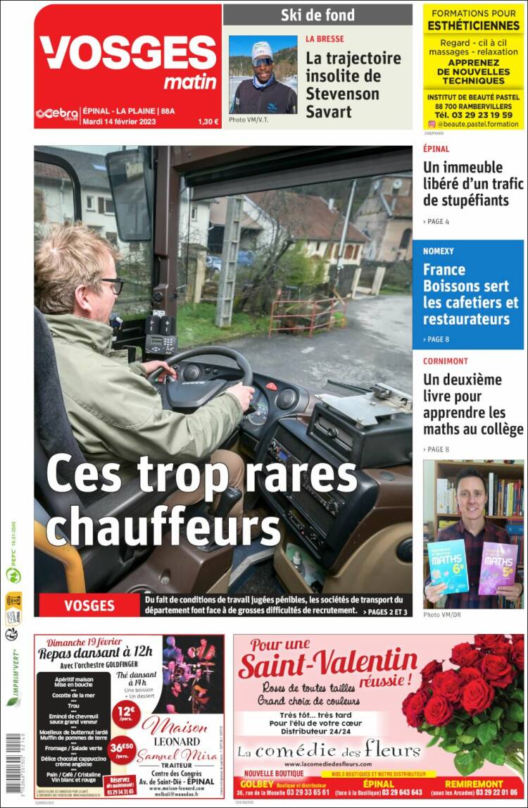 Portada de Vosges Matin (France)