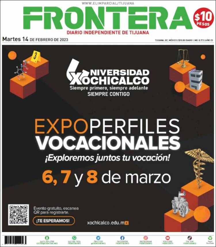 Portada de Frontera (México)