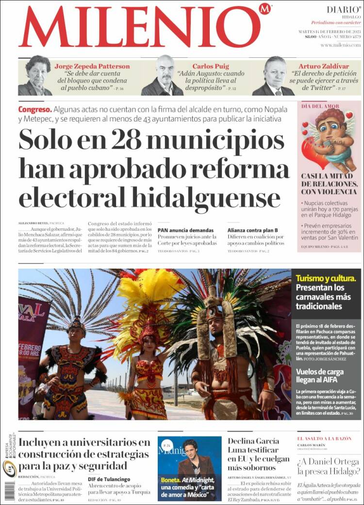 Portada de Milenio de Hidalgo (México)