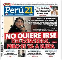 Portada de Perú 21 (P&eacute;rou)