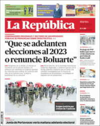 Portada de La Republica (P&eacute;rou)