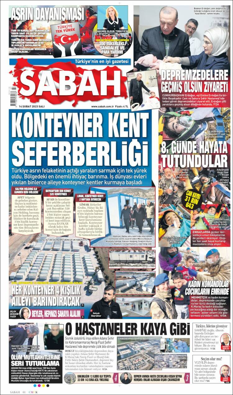 Portada de Sabah (Turqu&iacute;a)