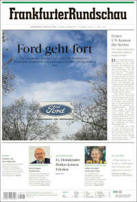 Portada de Frankfurter Rundschau (Alemania)