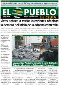 Portada de El Pueblo de Ceuta (España)