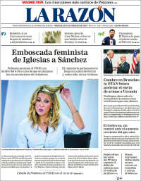 Portada de La Razón (España)