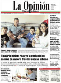 Portada de La Opinión - El Correo de Zamora (España)