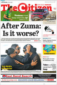 Portada de The Citizen (Sudáfrica)