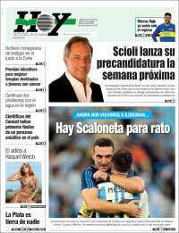 Portada de Diario Hoy (Argentina)