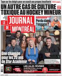 Portada de Le Journal de Montréal (Canada)