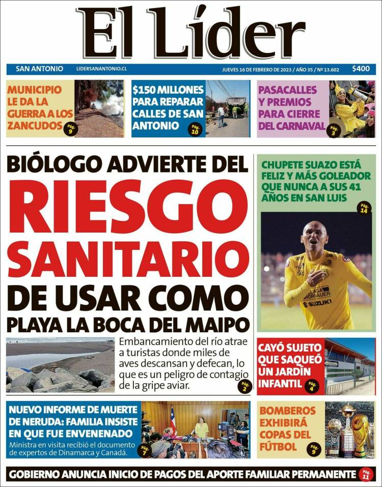 Portada de Lider de San Antonio (Chile)