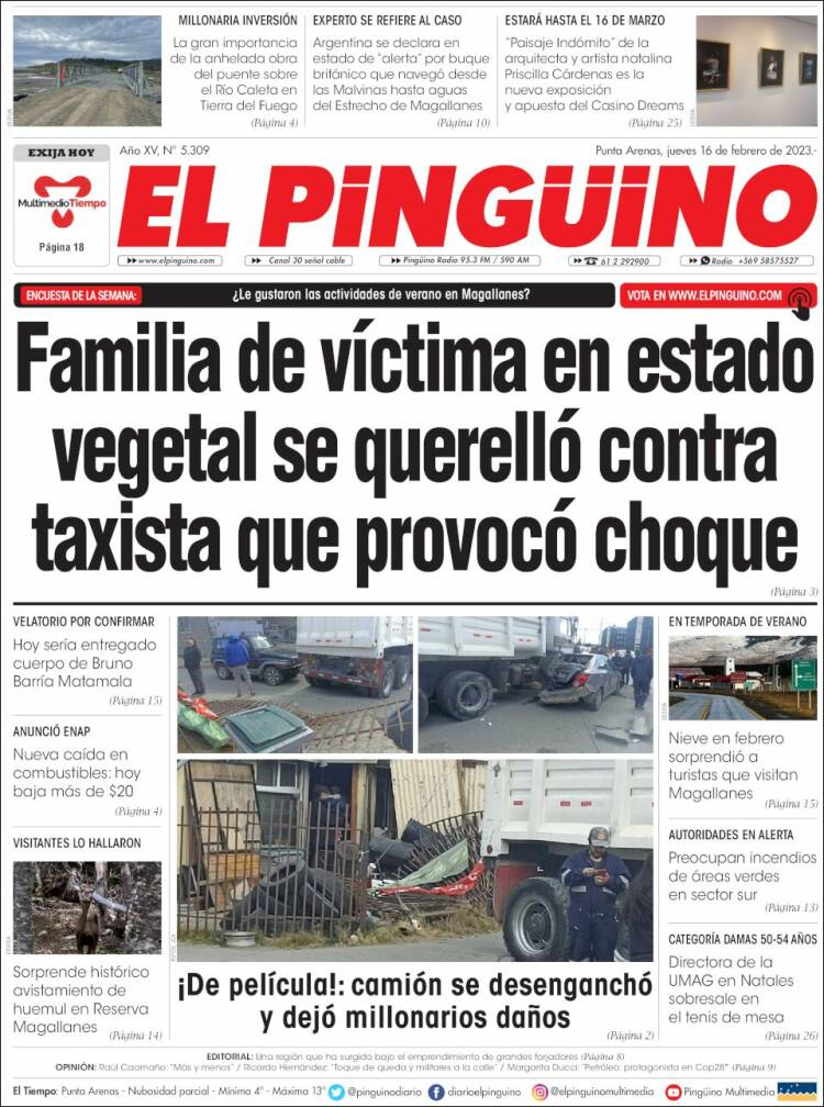 Portada de El Pingüino (Chile)