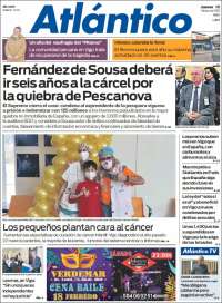 Portada de Atlántico Diario (España)