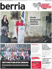 Portada de Berria (España)