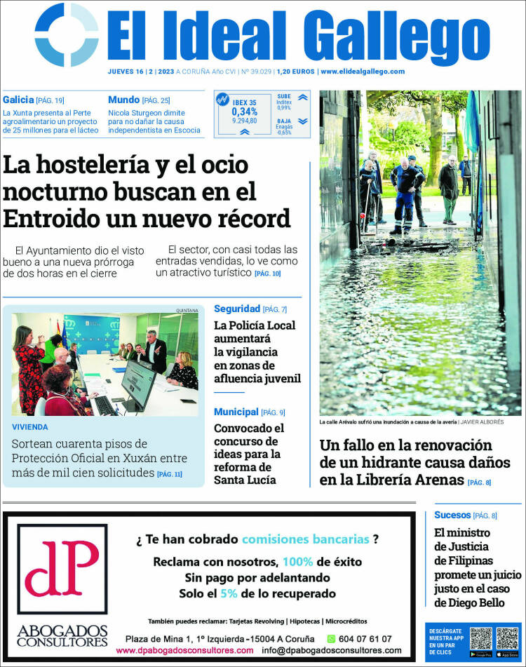 Portada de El Ideal Gallego (Espagne)