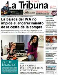 Portada de La Tribuna de Cuenca (España)