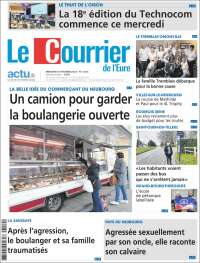 Portada de Le Courrier de l'Ouest (Francia)