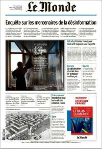 Portada de Le Monde (Francia)