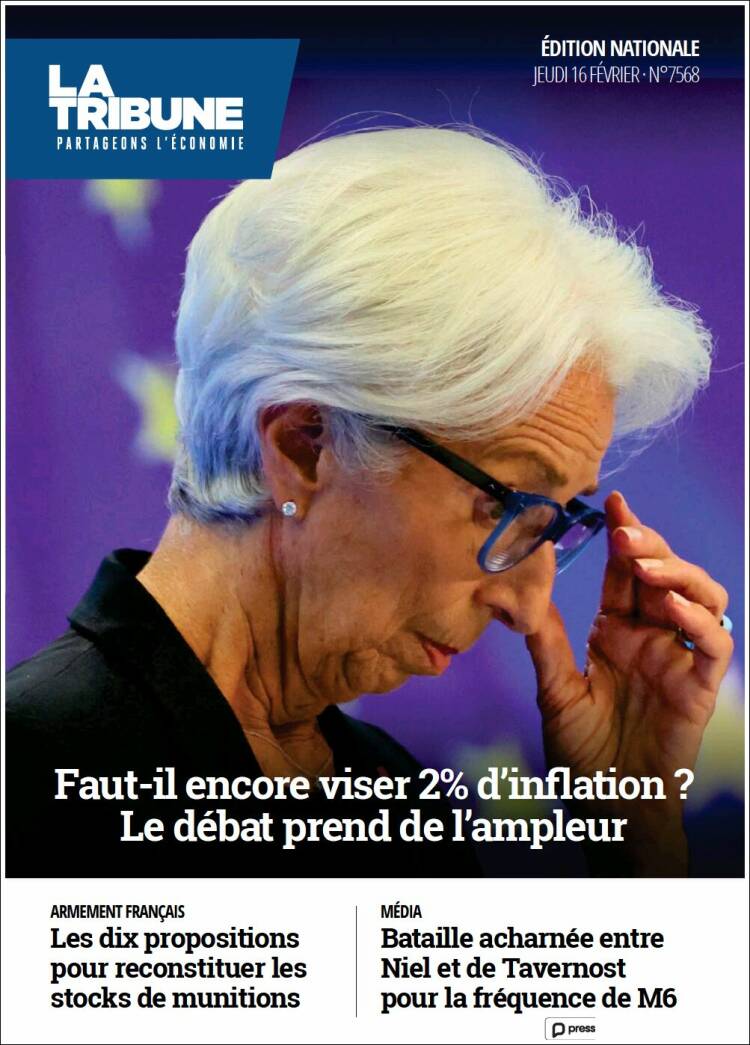 Portada de La Tribune (France)