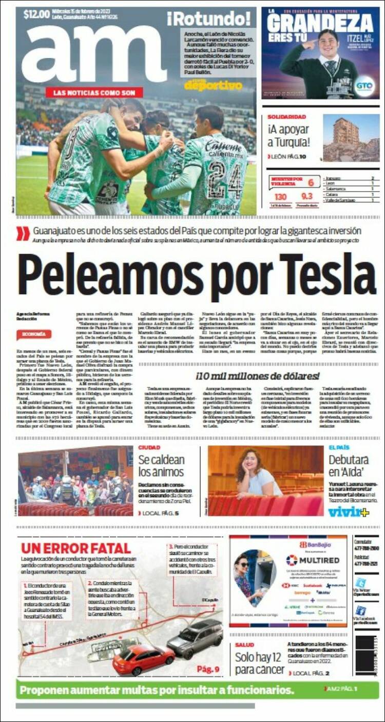 Portada de Al Día A.M. (M&eacute;xico)