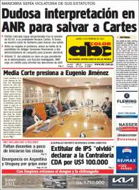 Portada de ABC Color (Paraguay)