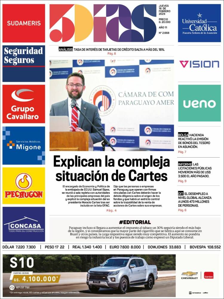 Portada de 5 Días (Paraguay)