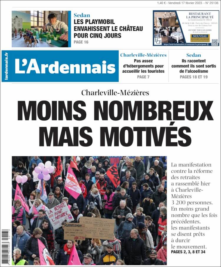 Portada de L'Ardenais (Francia)