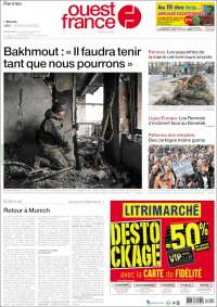 Portada de Ouest France (Francia)