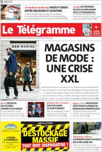 Portada de Télégramme (Francia)