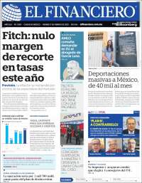 Portada de El Financiero (México)