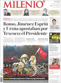 Portada de Milenio - Jalisco (México)