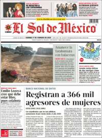 Portada de El Sol de México (México)