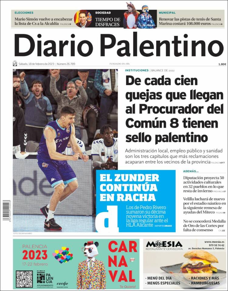 Portada de Diario Palentino (España)