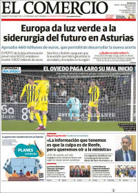 Portada de El Comercio (España)