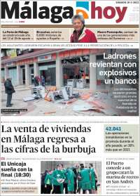 Portada de Málaga Hoy (España)