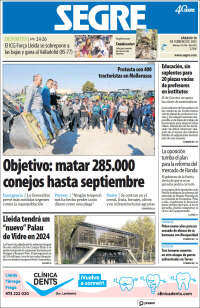 Portada de Segre  (España)