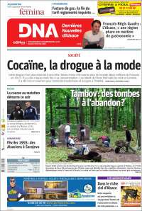 Portada de Les Dernières Nouvelles d'Alsace (Francia)