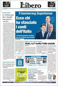 Portada de Libero (Italia)