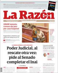 Portada de La Razón (México)