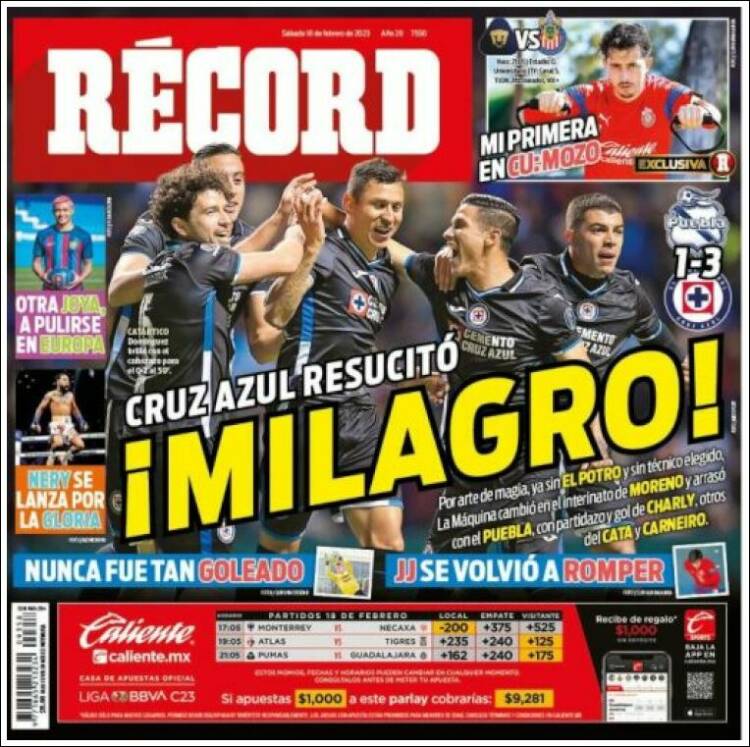 Portada de Record (México)