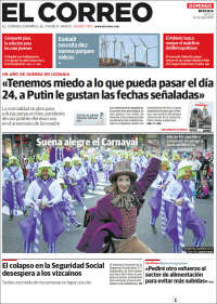 Portada de El Correo (España)