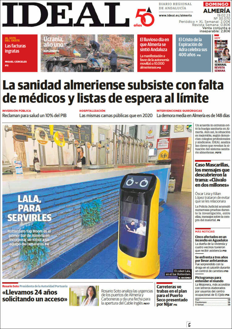 Portada de Ideal Almeria (España)