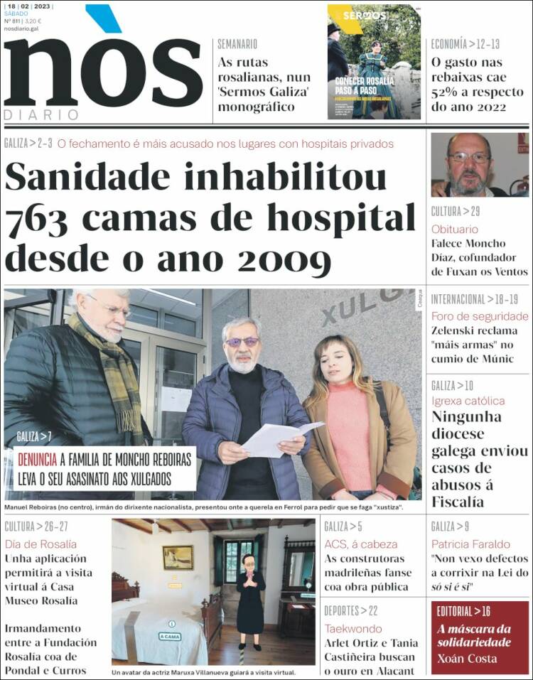 Portada de Nòs Diario (España)