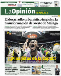 Portada de La Opinión de Málaga (España)