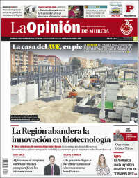 Portada de La Opinión de Murcia (España)