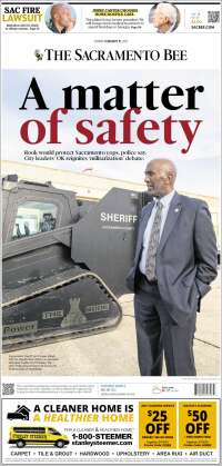 Portada de The Sacramento Bee (USA)